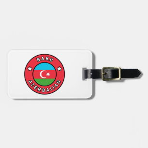 Etiqueta De Bagagem Bacu Azerbaijão