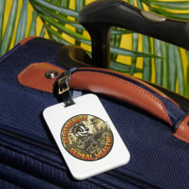 Etiqueta de Bagagem Badger de Riqueza Global