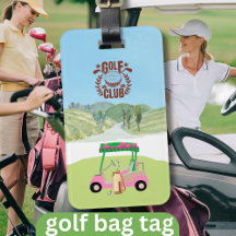 Bag do logotipo do clube de recenseamento do Golf 