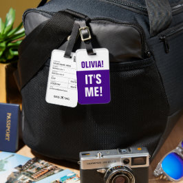 Etiqueta De Bagagem BAG TAG -<Custom name>Sou eu!