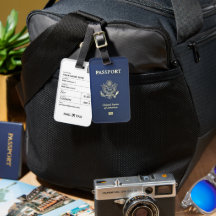 BAG TAG - Passaporte americano