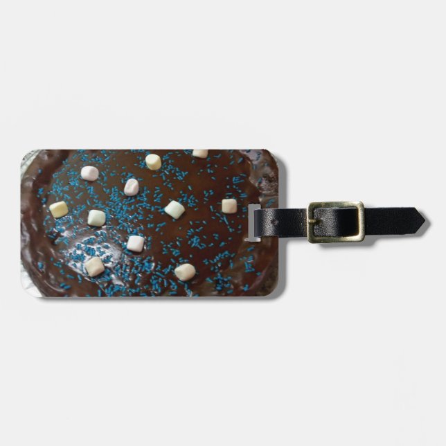 Etiqueta De Bagagem Bagaço de chocolate (Frente Horizontal)