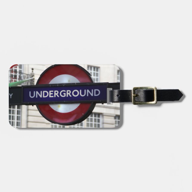 Etiqueta De Bagagem Bagage Label Underground (Frente Horizontal)