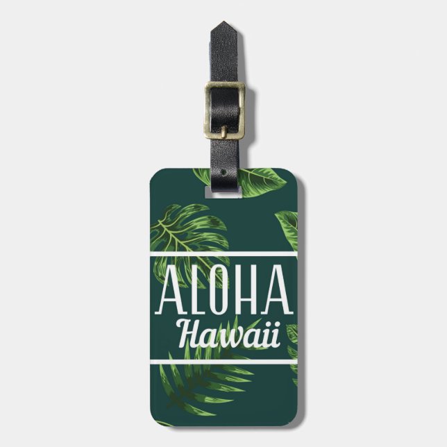 Etiqueta De Bagagem Bagagem Aloha Hawaii (Frente Vertical)