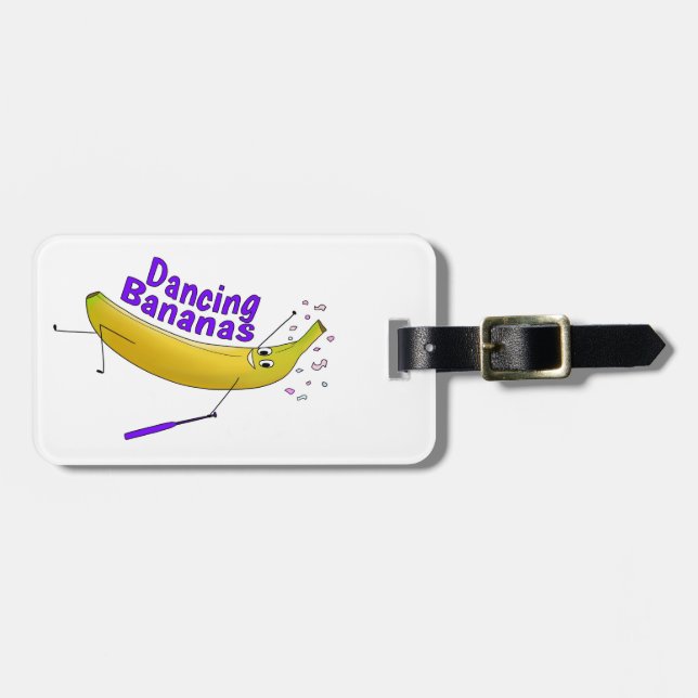 Etiqueta De Bagagem Bagagem - Bananas dançantes (Frente Horizontal)