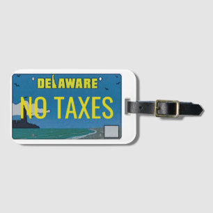 Etiqueta De Bagagem Bagagem customizável da matrícula de Delaware