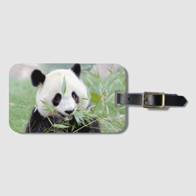 Etiqueta De Bagagem Bagagem gigante panda 2 . bagagem (Frente Horizontal)