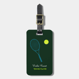 Etiqueta De Bagagem bagagem personalizada do tennist