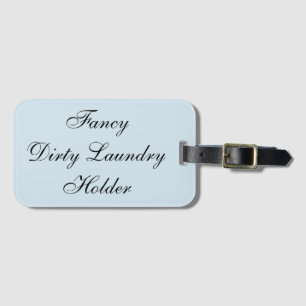 Etiqueta De Bagagem Bagagem suja extravagante do suporte da lavanderia