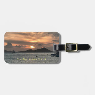 Etiqueta De Bagagem Baía St John de Cruz do Tag da bagagem, USVI