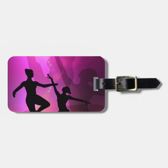 Etiqueta De Bagagem Bailarinos de Ballet (Frente Horizontal)