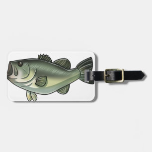 Etiqueta De Bagagem Baixo Largemouth
