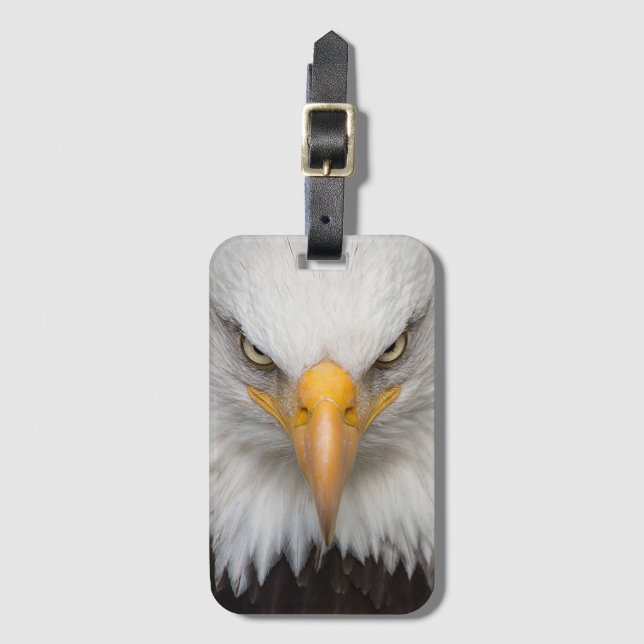 Etiqueta De Bagagem Bald Eagle (Frente Vertical)