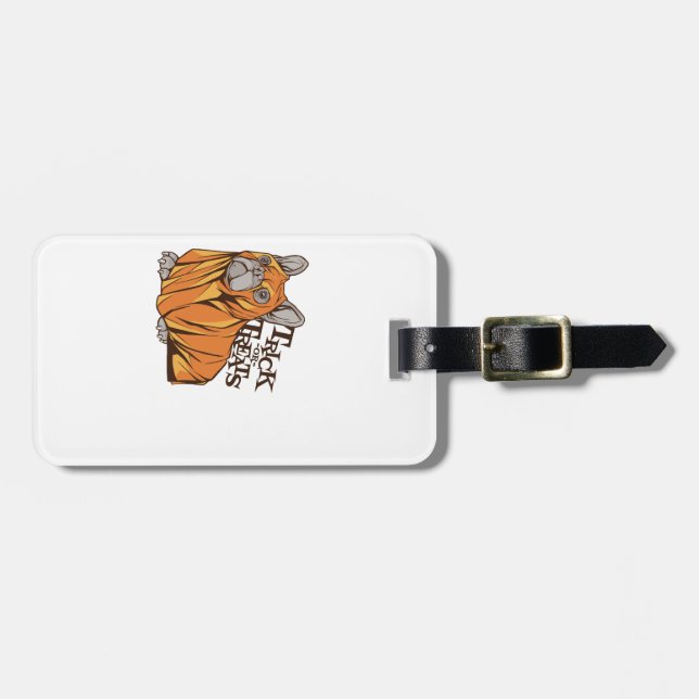 Etiqueta De Bagagem Baldes de Halloween (Frente Horizontal)