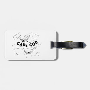 Etiqueta De Bagagem Baleias de Cape Cod Massachusetts