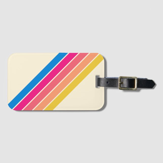 Etiqueta De Bagagem Bandas retrorreflectoras clássicas com distribuiçã (Frente Horizontal)