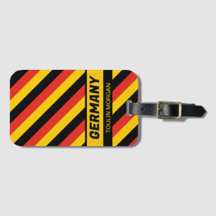 Etiqueta De Bagagem Bandeira Alemã Personalizada