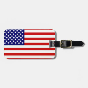 Etiqueta De Bagagem Bandeira americana