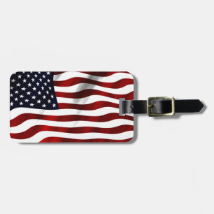 Etiqueta De Bagagem Bandeira Americana