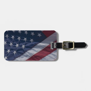 Etiqueta De Bagagem bandeira americana.