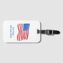 Etiqueta De Bagagem Bandeira Americana Personalizada