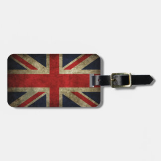 Etiqueta De Bagagem Bandeira antiga real britânica de Union Jack