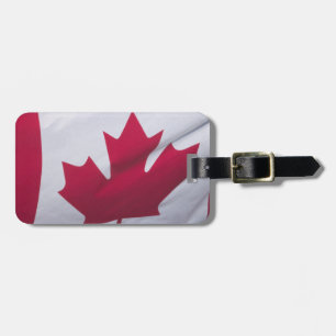 Etiqueta De Bagagem Bandeira Canadense.