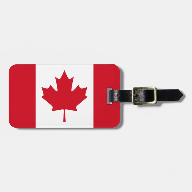 Etiqueta De Bagagem Bandeira canadense (Frente Horizontal)