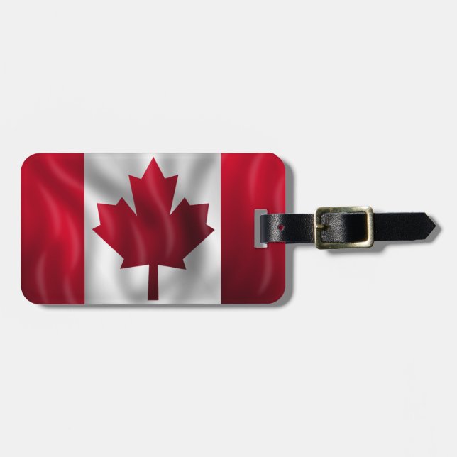 Etiqueta De Bagagem Bandeira canadense (Frente Horizontal)