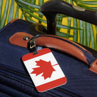 Etiqueta De Bagagem Bandeira Canadense
