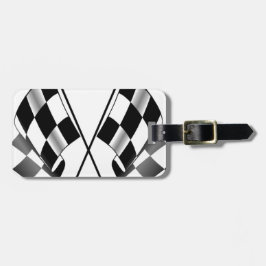 Etiqueta De Bagagem bandeira checkered