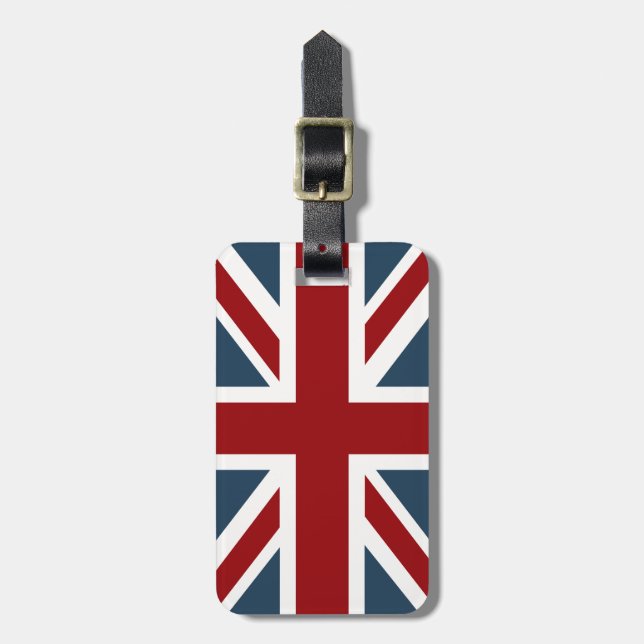 Etiqueta De Bagagem Bandeira clássica de Union Jack (Frente Vertical)
