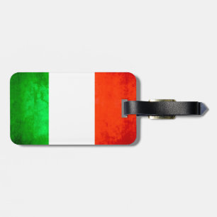 Etiqueta De Bagagem Bandeira colorida do italiano do contraste