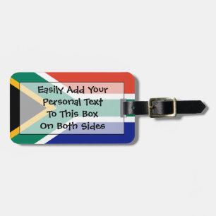 Etiqueta De Bagagem Bandeira da África do Sul Easy ID Personal