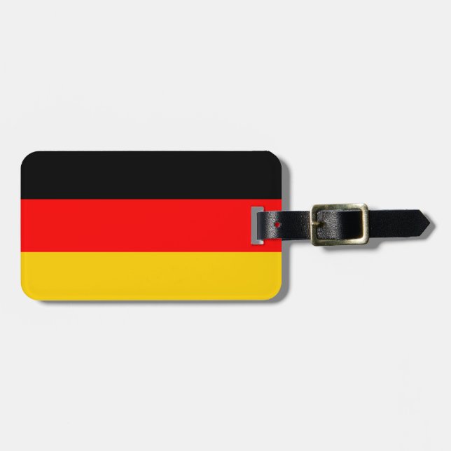 Etiqueta De Bagagem Bandeira da Alemanha (Frente Horizontal)