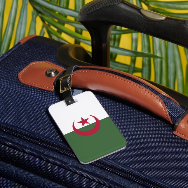 Etiqueta De Bagagem Bandeira da Argélia (Frente Insitu 1)