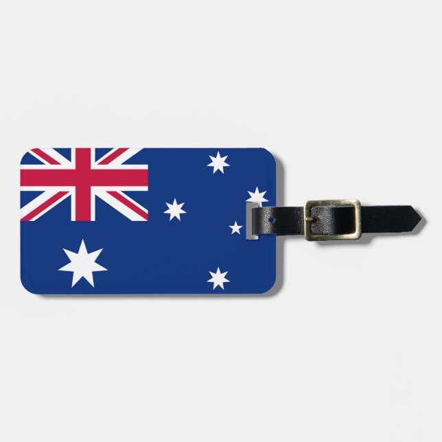 Etiqueta De Bagagem Bandeira da Austrália (Frente Horizontal)