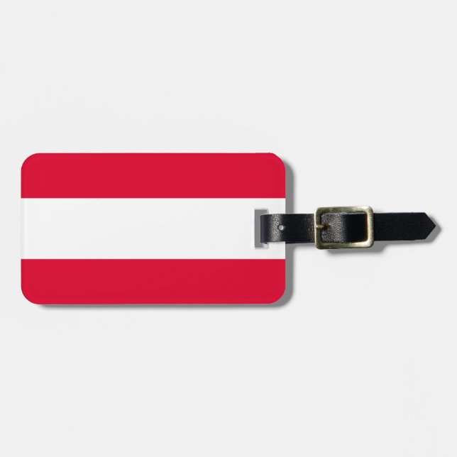 Etiqueta De Bagagem Bandeira da Áustria (Frente Horizontal)