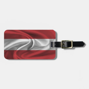 Etiqueta De Bagagem Bandeira Da Áustria