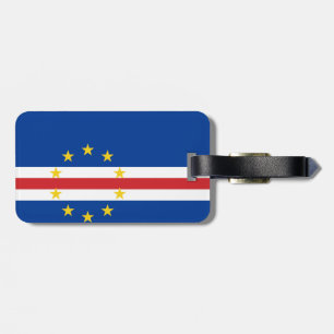 Etiqueta De Bagagem Bandeira da Bagagem de Cabo Verde com correia de c