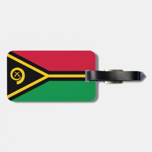 Etiqueta De Bagagem Bandeira da Bagagem de Vanuatu com correia de cour