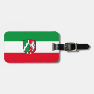 Etiqueta De Bagagem Bandeira da Bagagem de Vestefália do Norte da Renâ