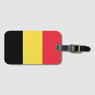 Etiqueta De Bagagem Bandeira da Bélgica
