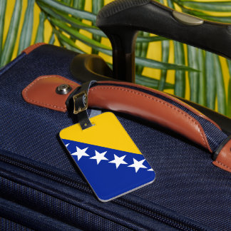 Etiqueta De Bagagem Bandeira da Bósnia e Herzegovina