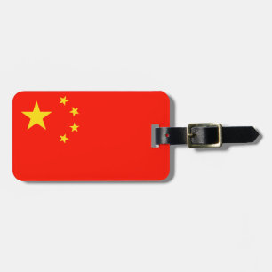 Etiqueta De Bagagem Bandeira da China - Alta Qualidade