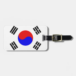 Etiqueta De Bagagem Bandeira da Coreia