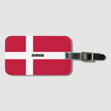Bandeira da Dinamarca, rotulada