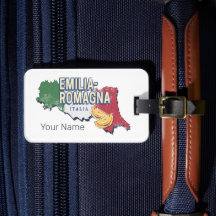 Bandeira da Emília-Romanha Itália Mapa da Região R