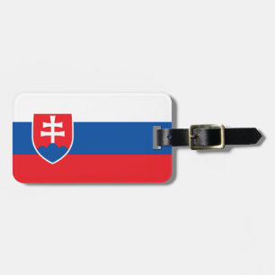 Etiqueta De Bagagem Bandeira da Eslováquia