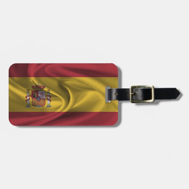 Etiqueta De Bagagem Bandeira Da Espanha (Frente Horizontal)